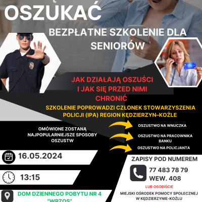 Seniorze, nie daj się oszukać!